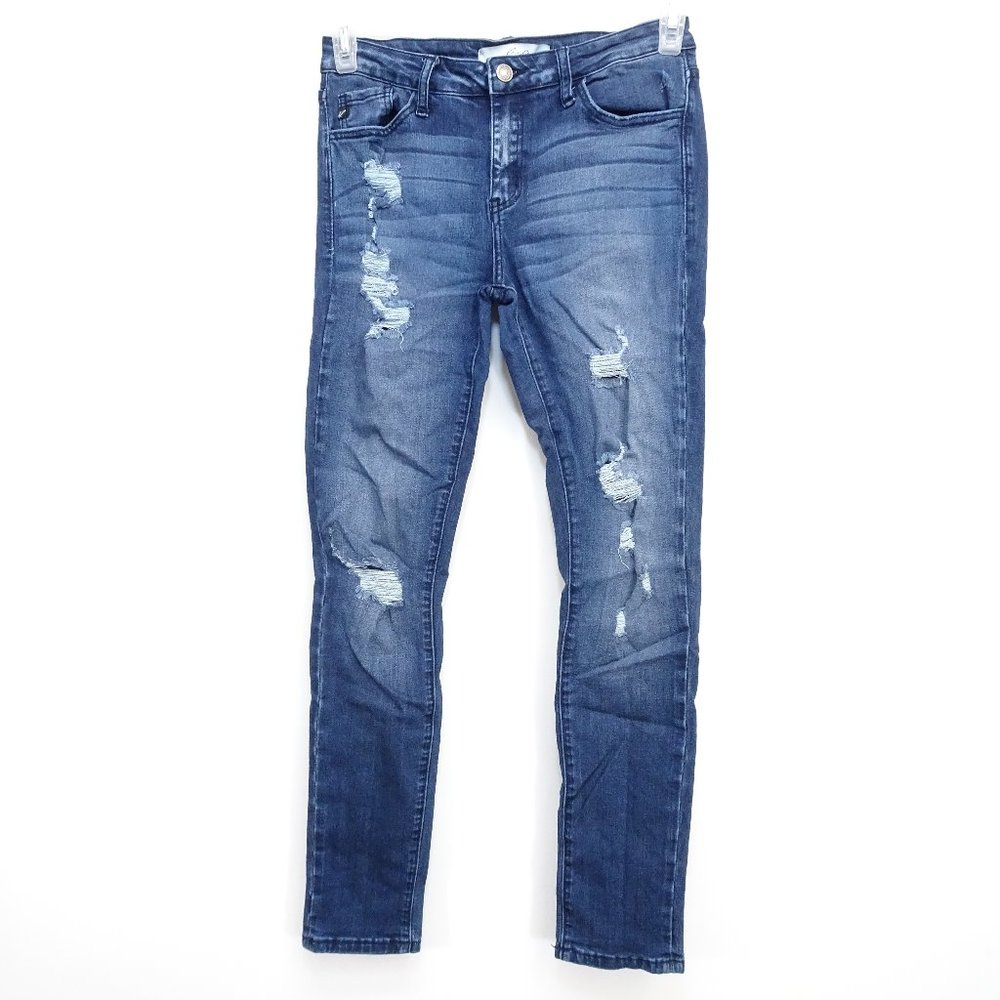 KanCan Mid-Rise Ankle Skinny Stretch Jeans 27 x 29